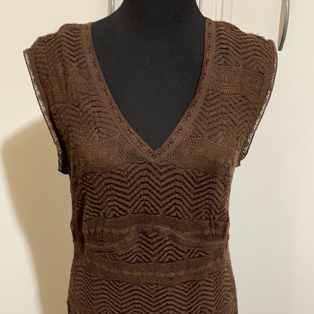 Beautiful dark brown lace dress